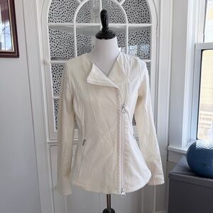 Athleta Magnolia Moto Jacket | Cream | Size M